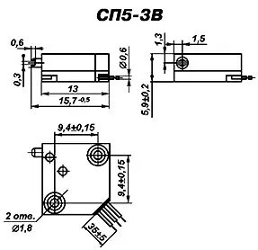 СП5-3В 1Вт 10кОм фото 3 СП5-3В 1Вт 10кОм фото 3