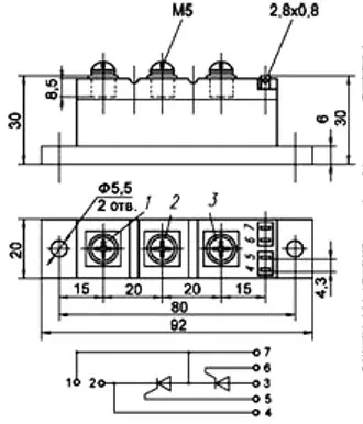 МТТ4/3-80-11 силовой модуль фото 3 МТТ4/3-80-11 силовой модуль фото 3