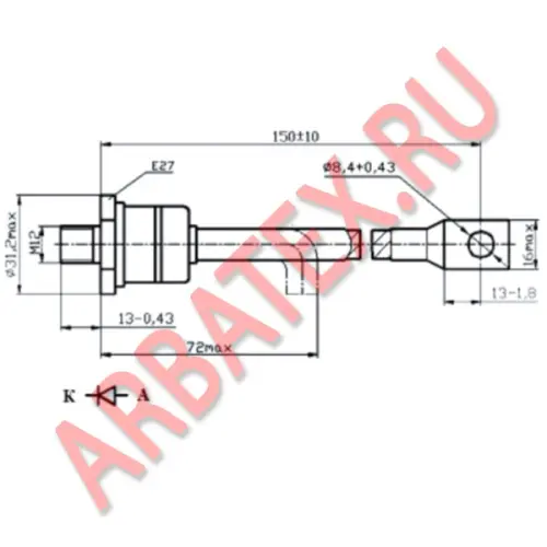 ДЧ151-10-9-4 диод фото 3