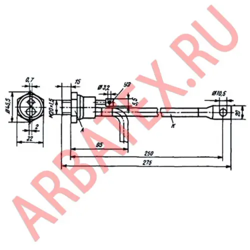 Т100-13 тиристор фото 3