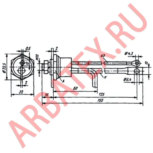Т25-5-142 тиристор фото 3