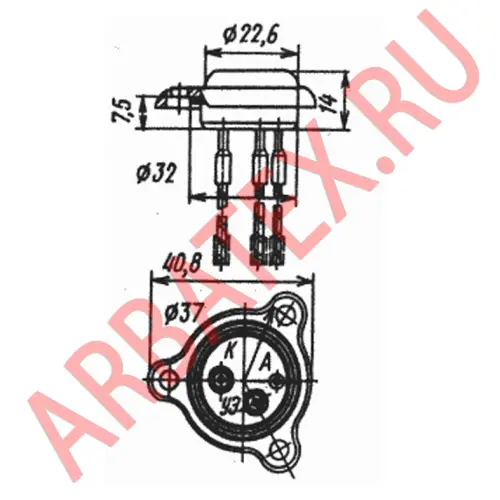 КУ203Ж тиристор фото 3 КУ203Ж тиристор фото 3
