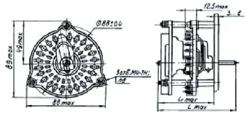 ПЩ-12П1Н2А переключатель щеточный фото 7 ПЩ-12П1Н2А переключатель щеточный фото 7